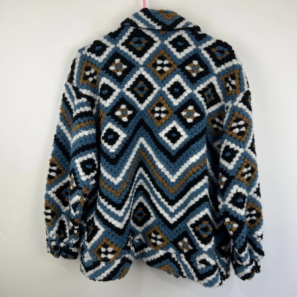 Zara Crochet Lapel Collar Toggle Chunky Oversized Jacket Womens Size: XS - Picture 6 of 9